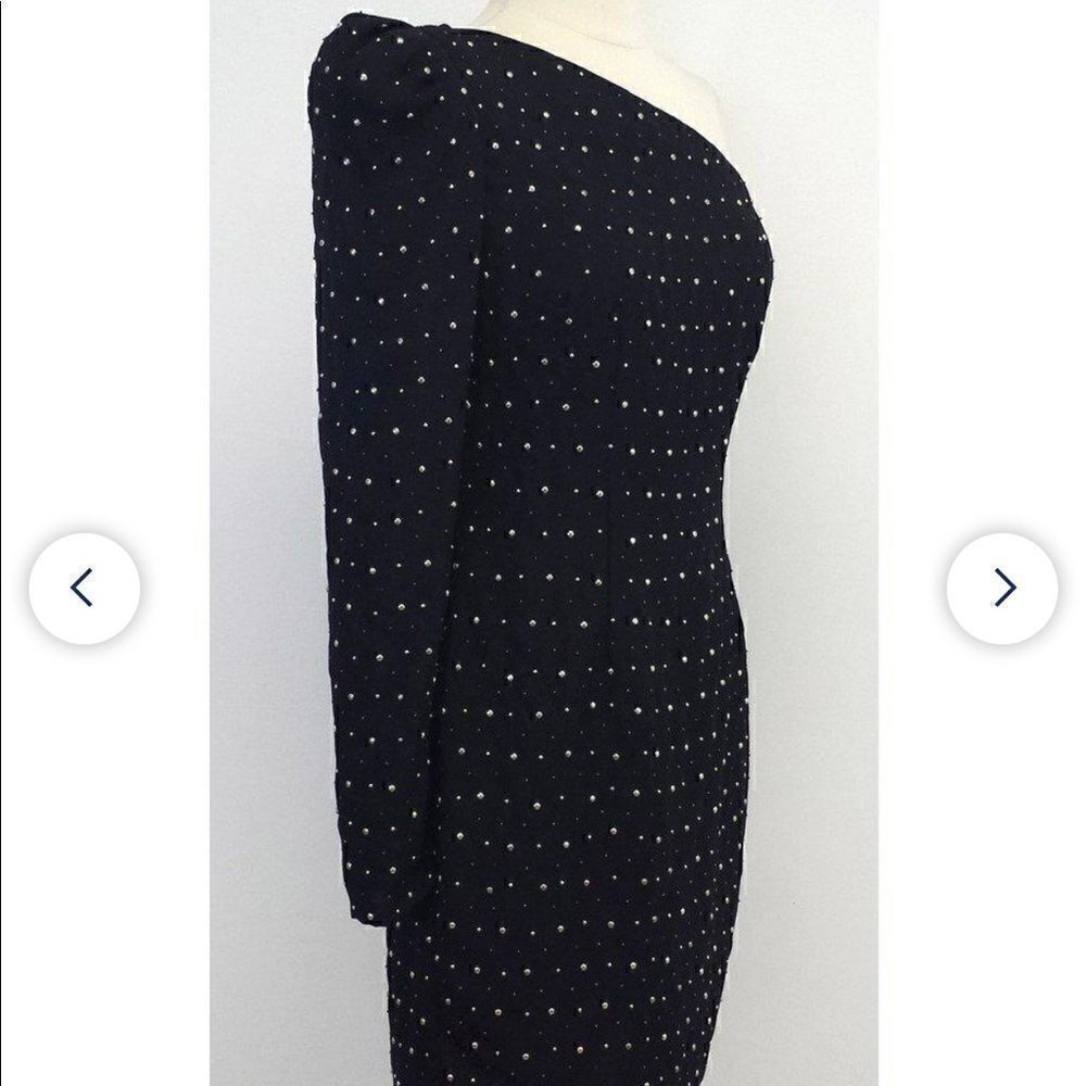 Robert Rodriguez NEW Size 2 Black Studded Mini Cocktail Dress - Picture 3 of 4